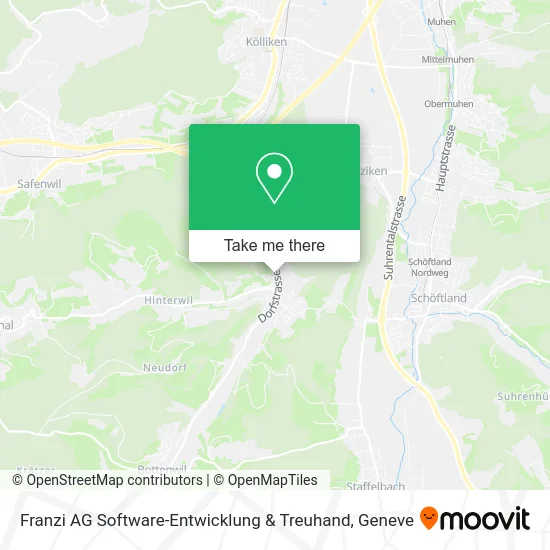 Franzi AG Software-Entwicklung & Treuhand map