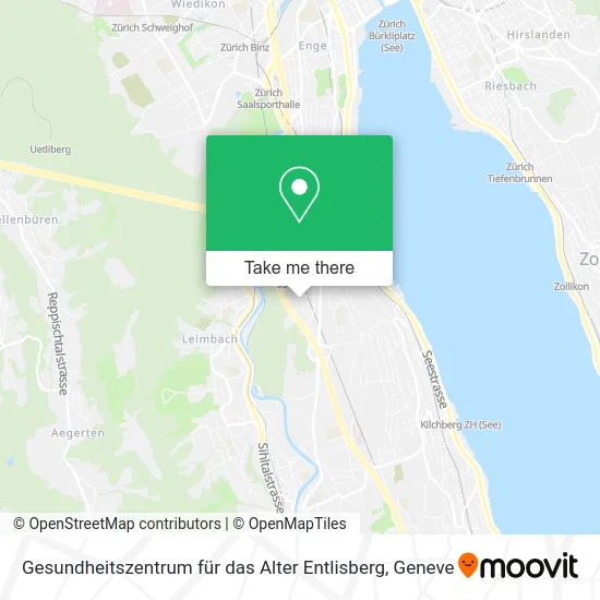 Gesundheitszentrum für das Alter Entlisberg map