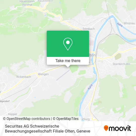 Securitas AG Schweizerische Bewachungsgesellschaft Filiale Olten plan