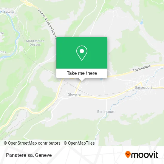 Panatere sa map