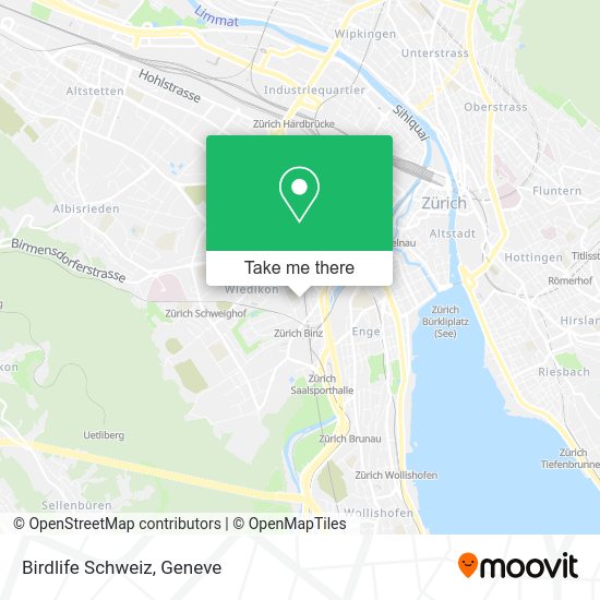 Birdlife Schweiz map