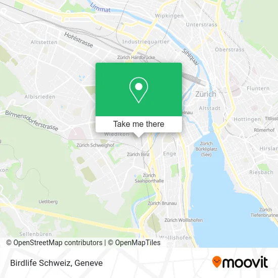 Birdlife Schweiz map