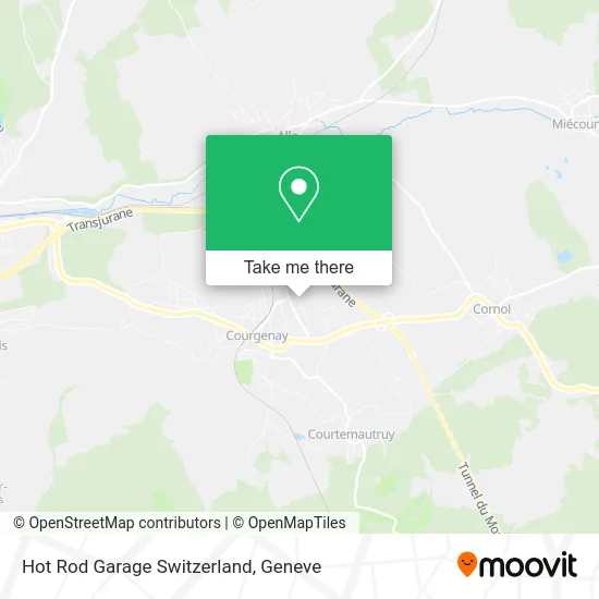 Hot Rod Garage Switzerland map