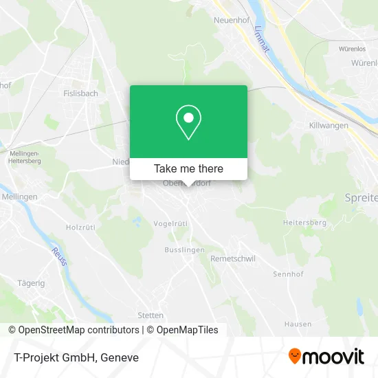 T-Projekt GmbH map