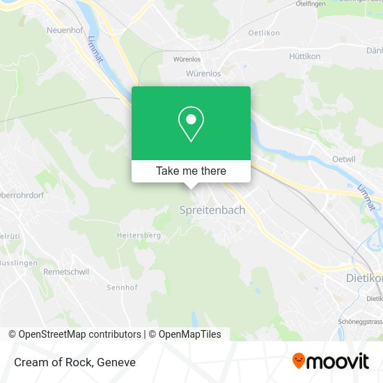 Cream of Rock map