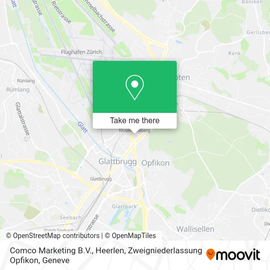 Comco Marketing B.V., Heerlen, Zweigniederlassung Opfikon map
