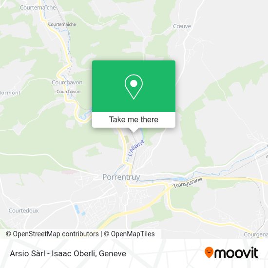 Arsio Sàrl - Isaac Oberli map