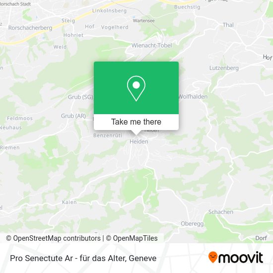 Pro Senectute Ar - für das Alter map