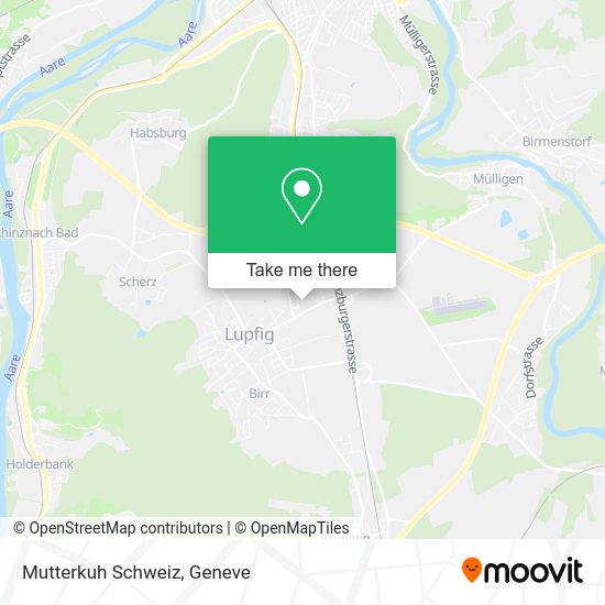 Mutterkuh Schweiz map