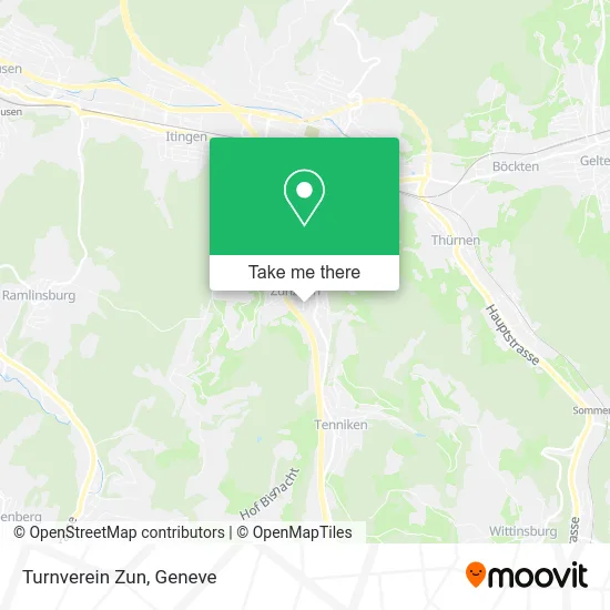 Turnverein Zun map