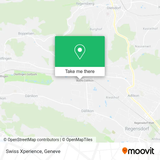 Swiss Xperience map