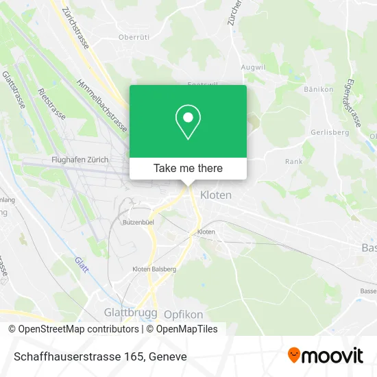 Schaffhauserstrasse 165 map