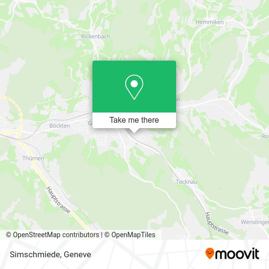 Simschmiede map