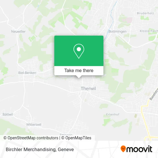 Birchler Merchandising map