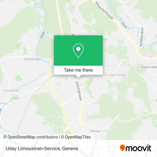 Uday Limousinen-Service map