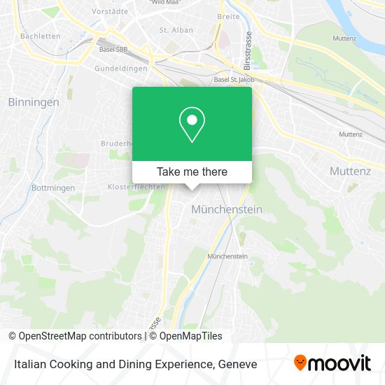 Italian Cooking and Dining Experience map