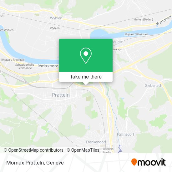 Mömax Pratteln map
