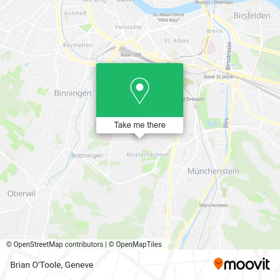 Brian O'Toole map