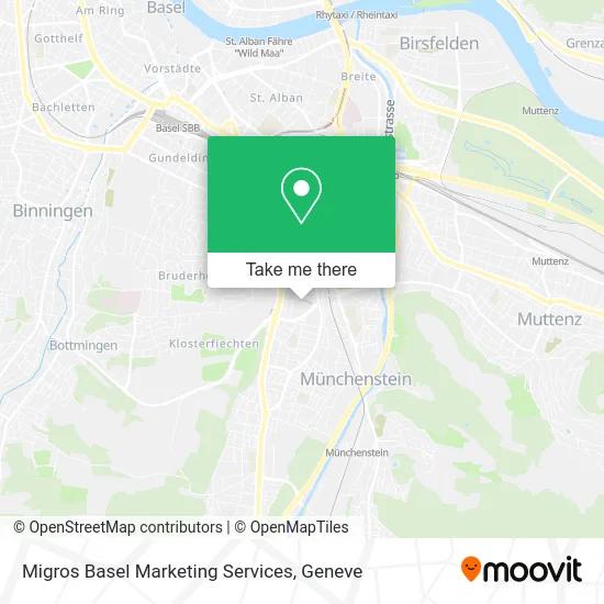 Migros Basel Marketing Services map