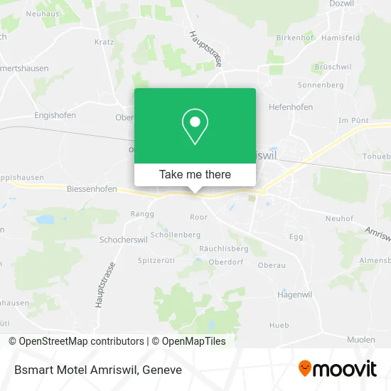 Bsmart Motel Amriswil map