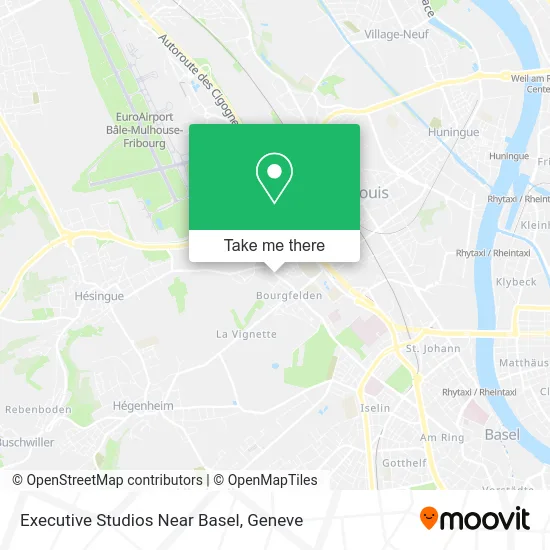 Executive Studios Near Basel map
