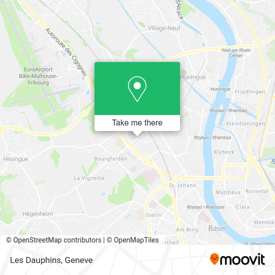Les Dauphins map