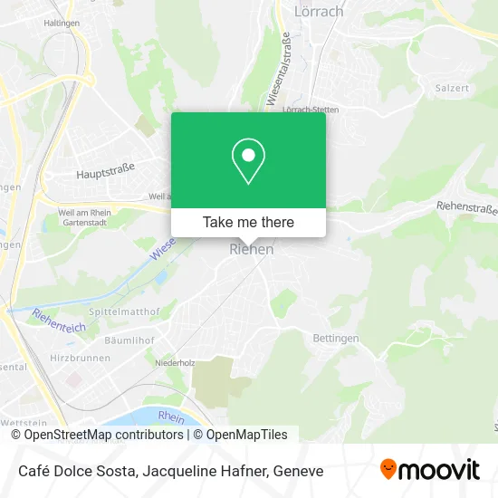 Café Dolce Sosta, Jacqueline Hafner plan