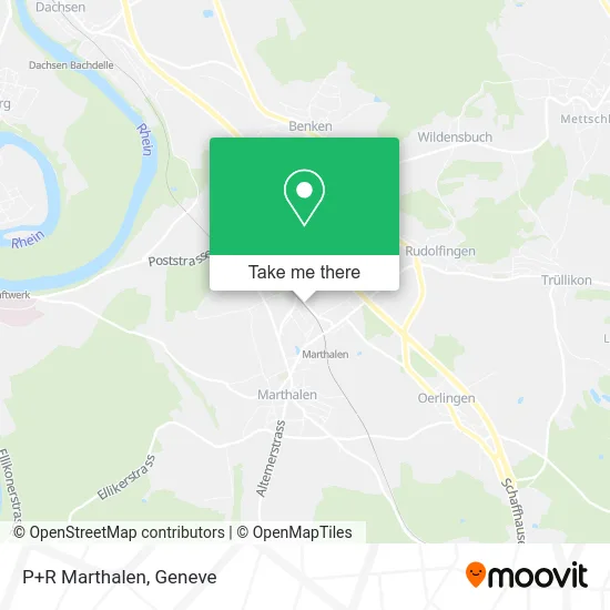 P+R Marthalen map