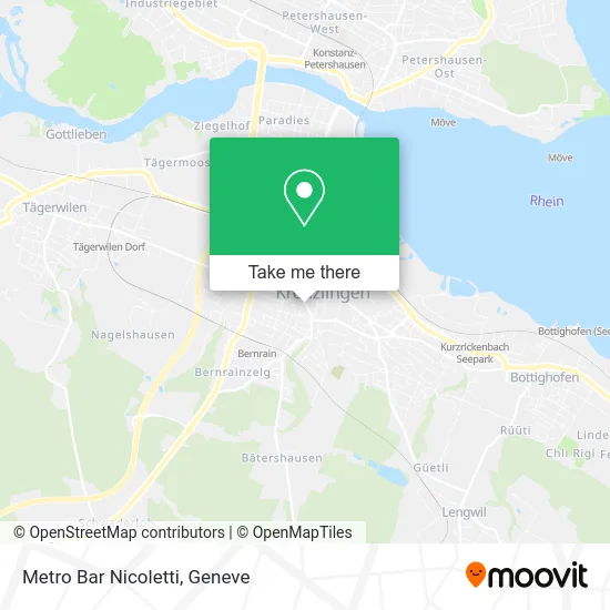 Metro Bar Nicoletti map