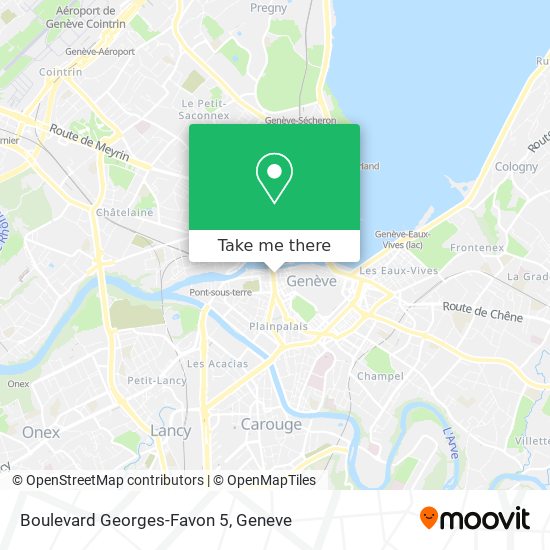 Boulevard Georges-Favon 5 Karte
