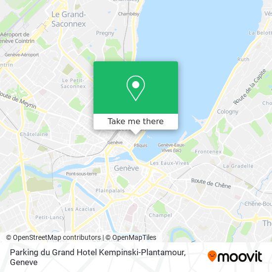 Parking du Grand Hotel Kempinski-Plantamour map
