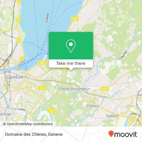 Domaine des Chênes map