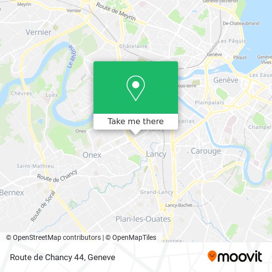 Route de Chancy 44 Karte