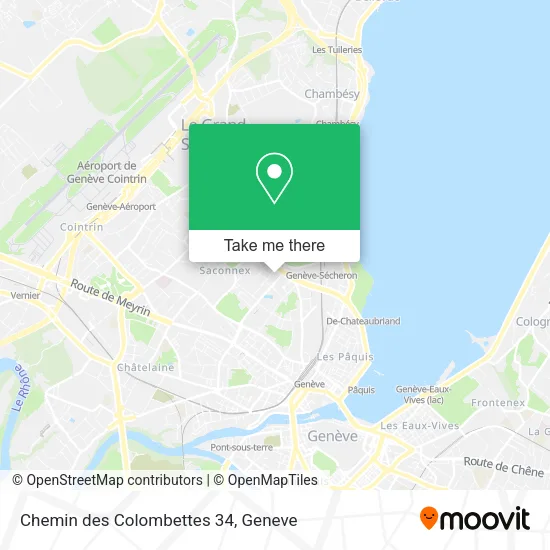 Chemin des Colombettes 34 map