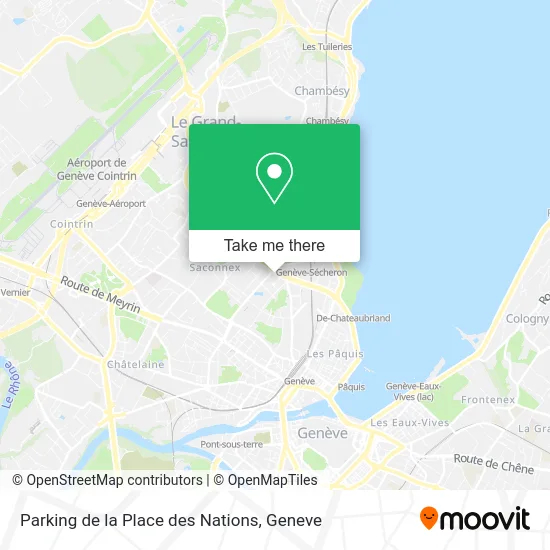 Parking de la Place des Nations map