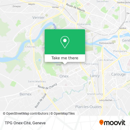 TPG Onex-Cité map