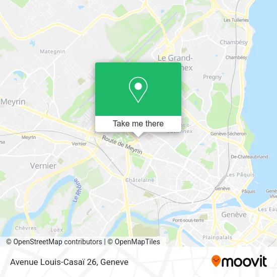 Avenue Louis-Casaï 26 map