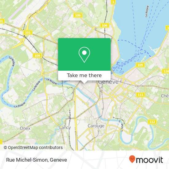 Rue Michel-Simon map