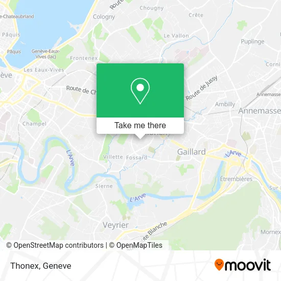 Thonex map