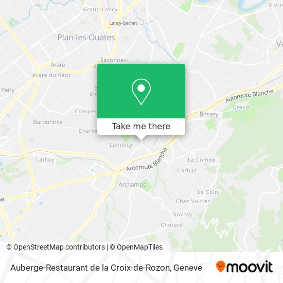 Auberge-Restaurant de la Croix-de-Rozon map