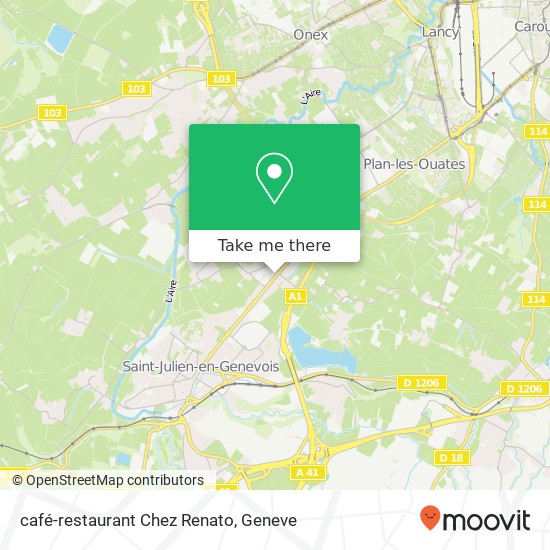 café-restaurant Chez Renato map