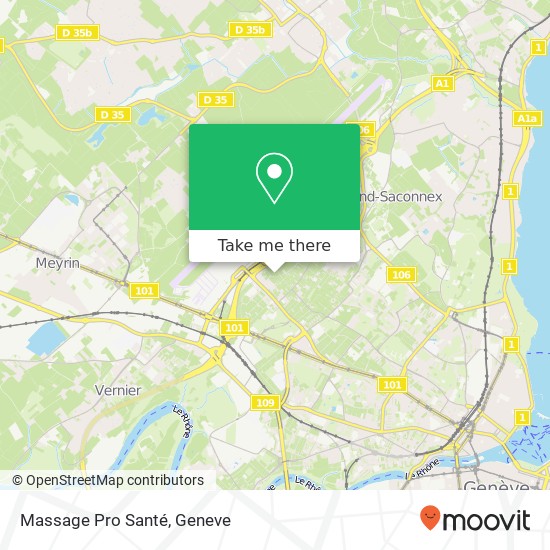 Massage Pro Santé map