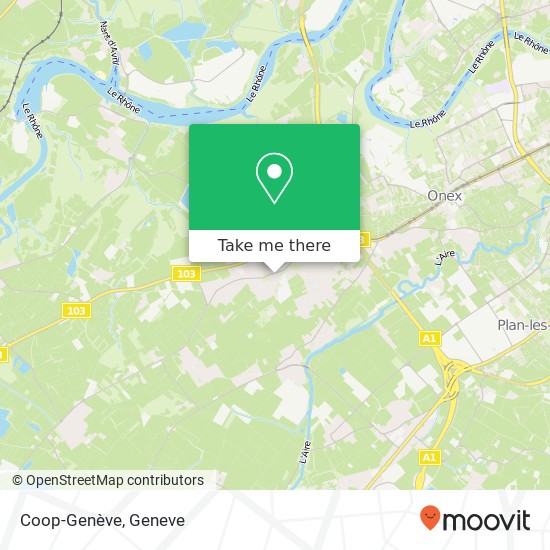 Coop-Genève map