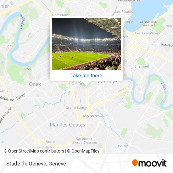 Stade de Genève Karte