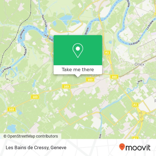 Les Bains de Cressy map