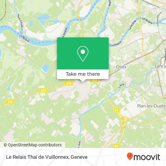 Le Relais Thaï de Vuillonnex map