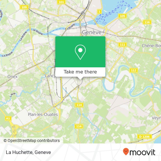 La Huchette map