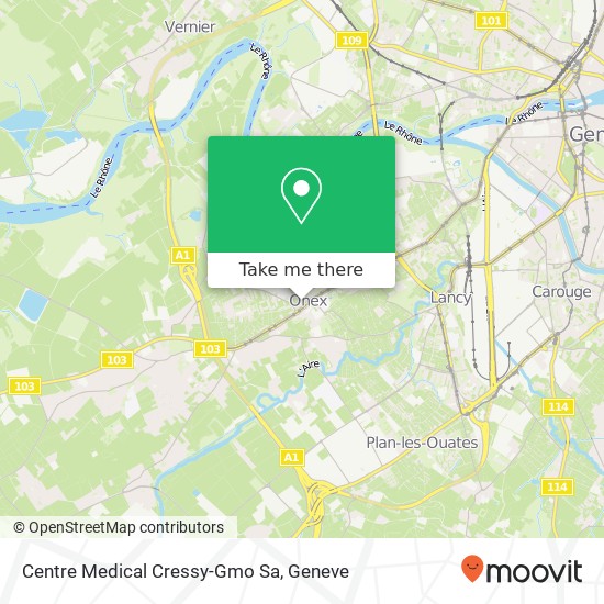 Centre Medical Cressy-Gmo Sa map