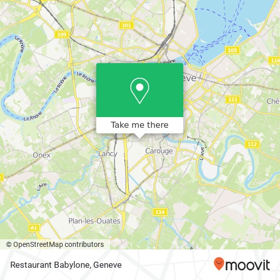 Restaurant Babylone map