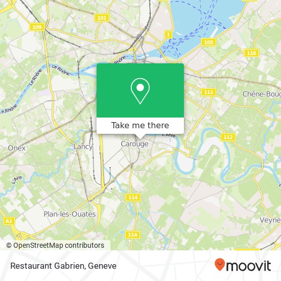 Restaurant Gabrien map